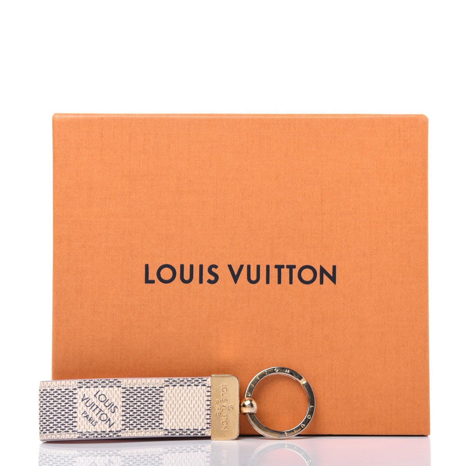 Louis Vuitton Damier Azur Dragonne Key Holder Rose Ballerine 6 of 6