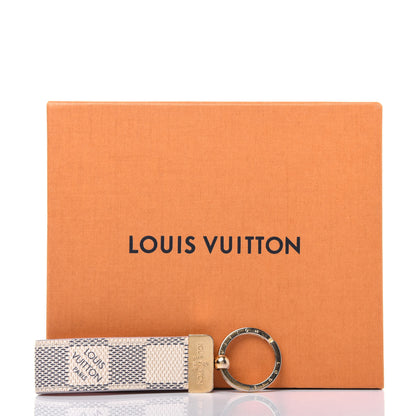 Louis Vuitton Damier Azur Dragonne Key Holder Rose Ballerine 6 of 6