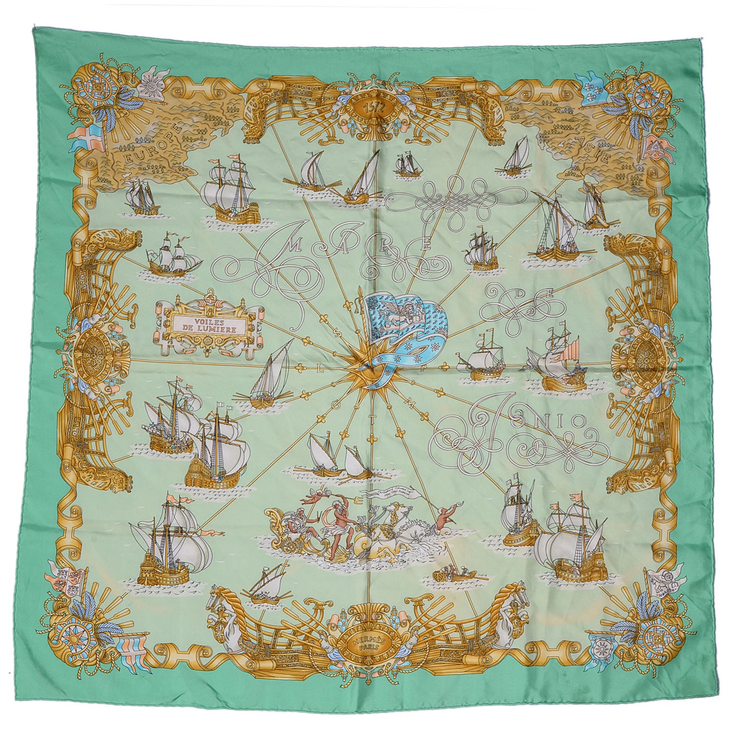 Hermes Silk Voiles De Lumiere Scarf 90 2 of 7