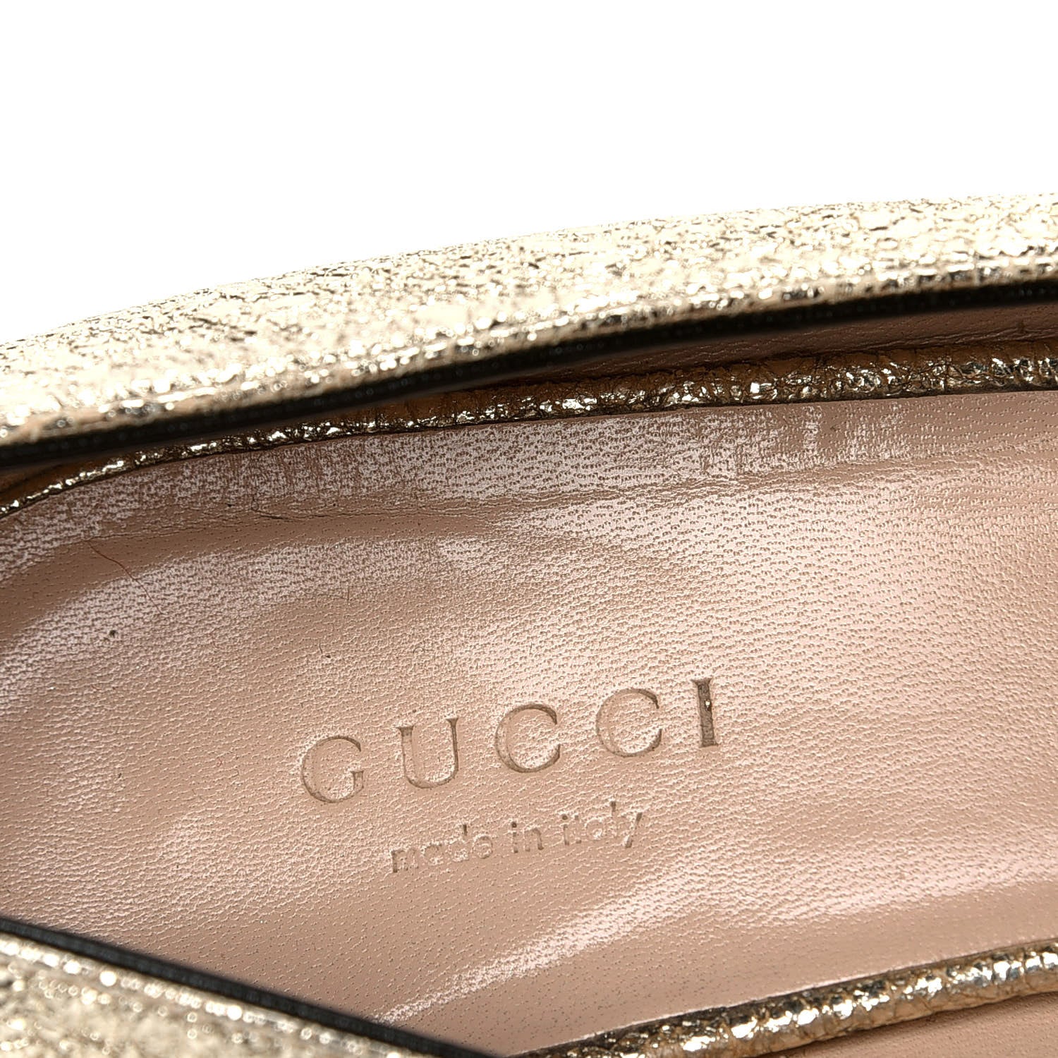 Gucci Galassia GG Marmont Fringe 50mm Loafer Pumps 39 Platino 6 of 6