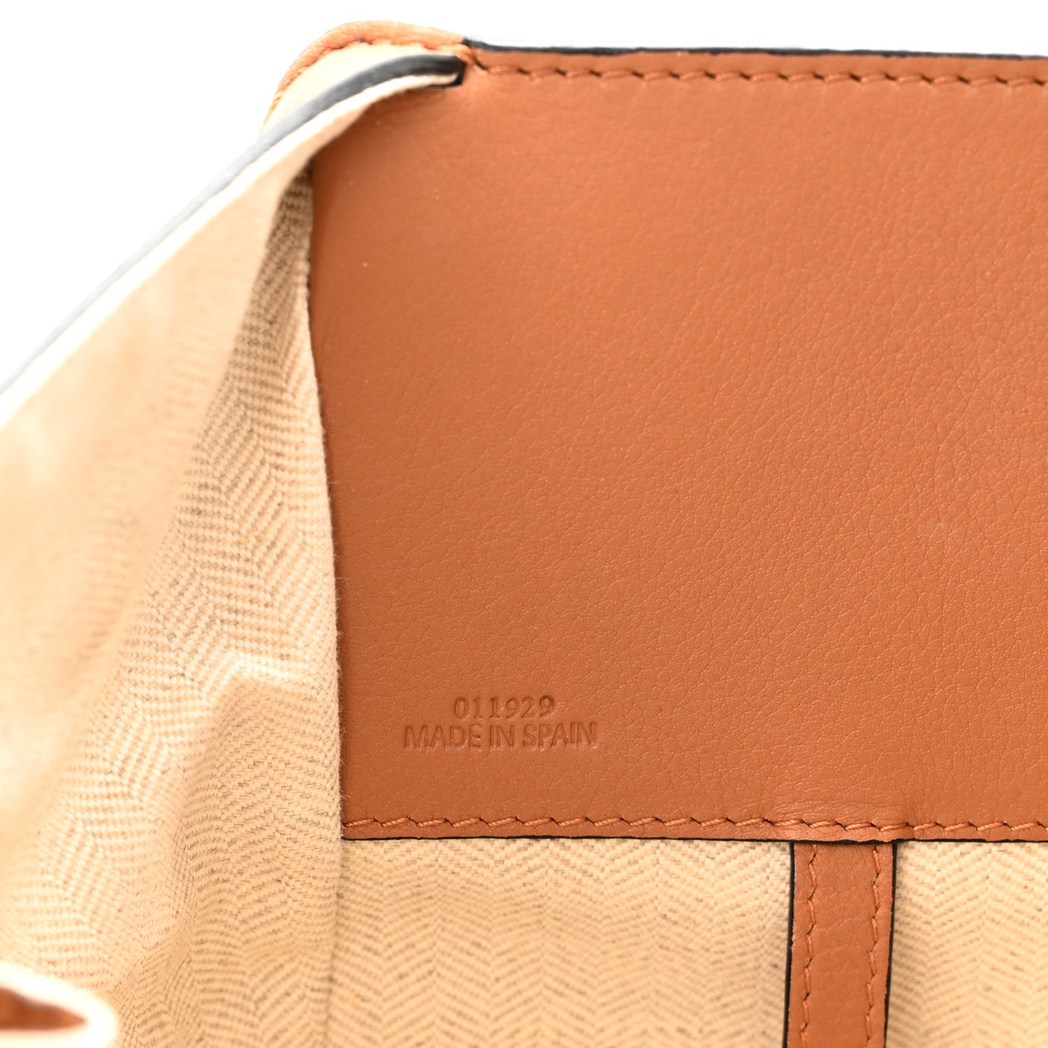 Loewe Calfskin Marine Stripe Small Hammock Shoulder Bag Tan 7 of 11