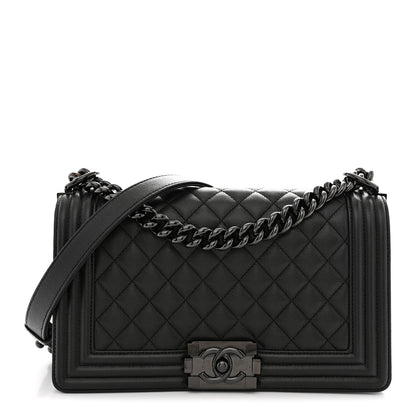 Chanel Caviar Quilted Medium Boy Flap So Black 1 of 11