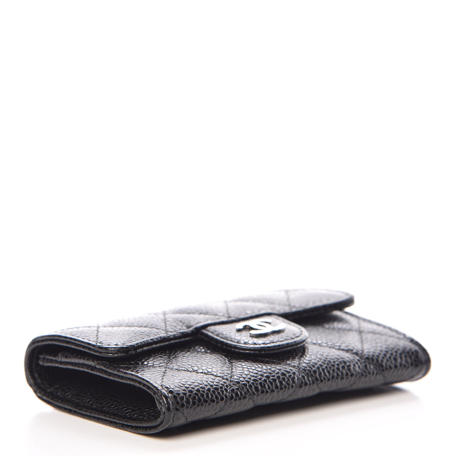 Chanel Caviar Quilted Flap Card Holder Black 4 of 11
