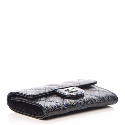 Chanel Caviar Quilted Flap Card Holder Black 4 of 11