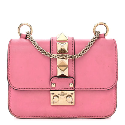 Valentino Garavani Vitello Mini Glam Lock Rockstud Flap Ninphea 1 of 13