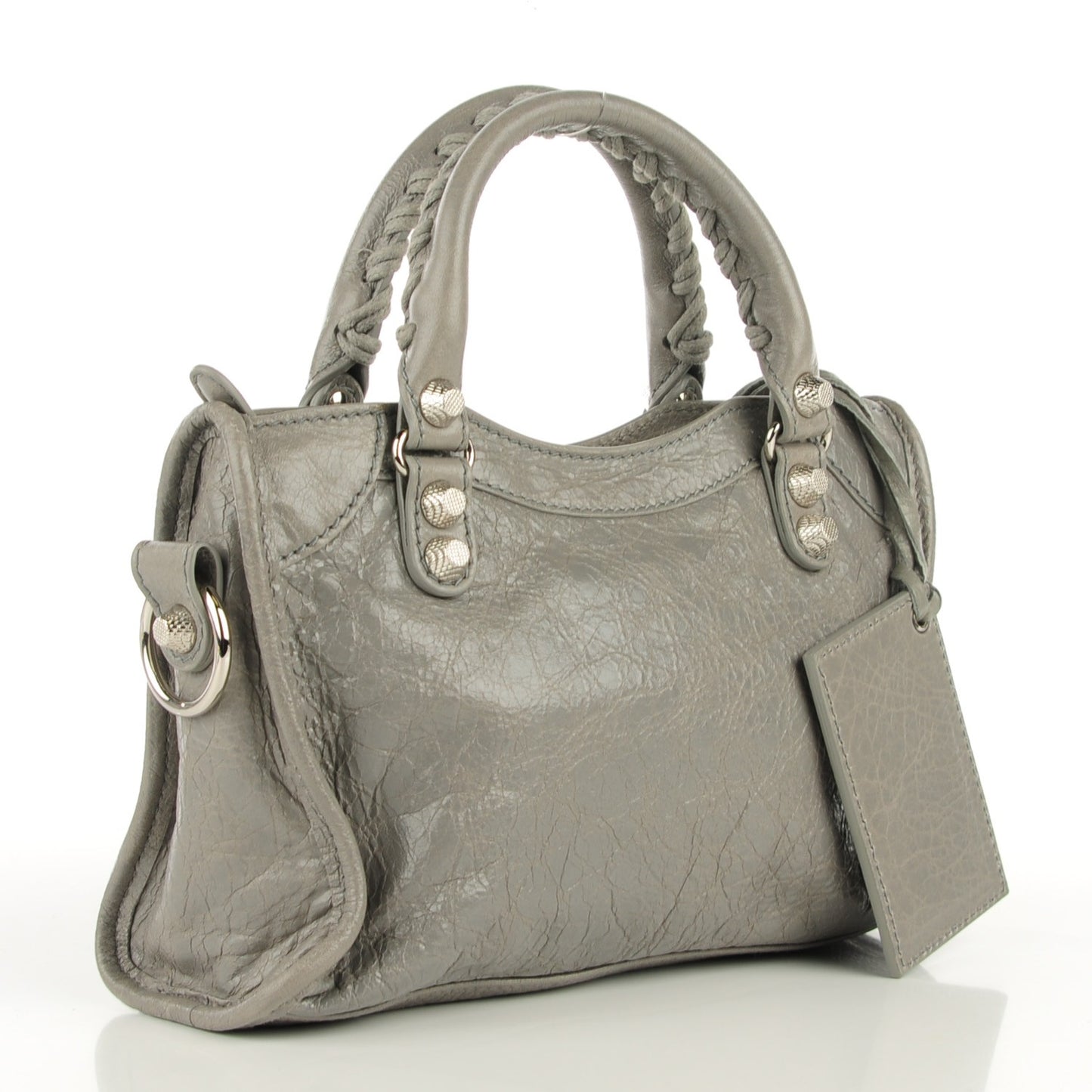 Agneau Giant 12 Silver Hardware Mini City Gris Pyrite