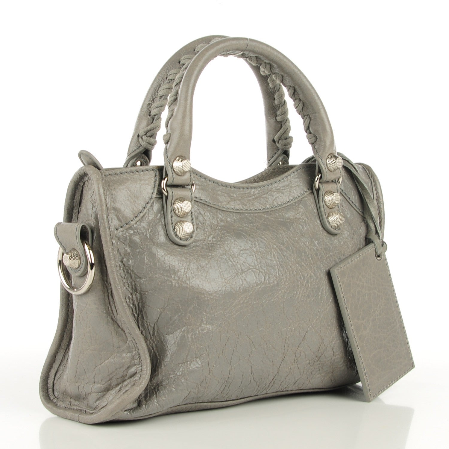 Balenciaga Agneau Giant 12 Silver Hardware Mini City Gris Pyrite 5 of 14