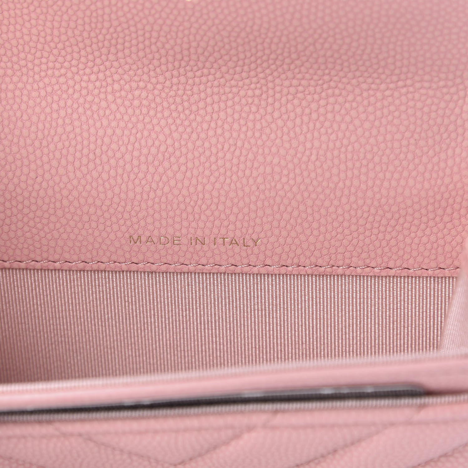 Chanel Matte Caviar Chevron Quilted Flap Card Holder Pink 7 of 9
