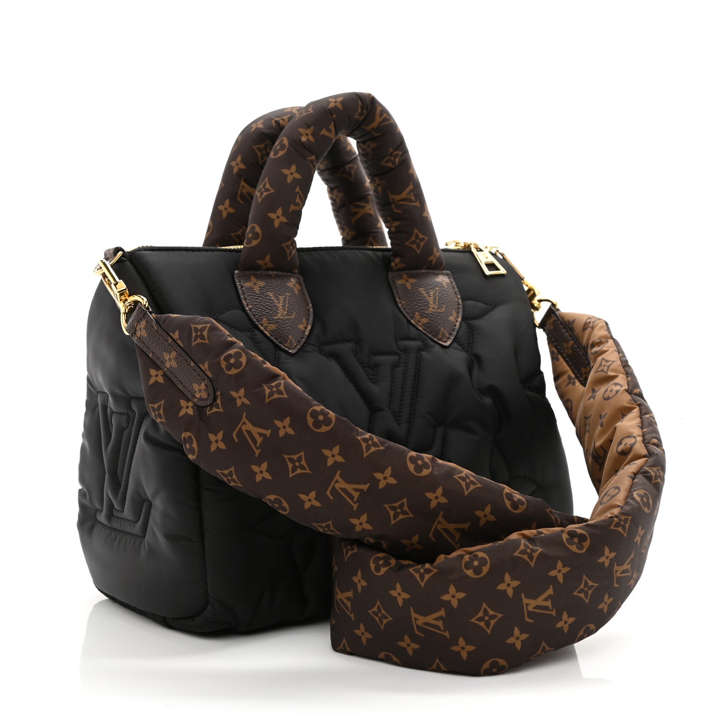 Econyl Mini Monogram Pillow Speedy Bandouliere 25 Black