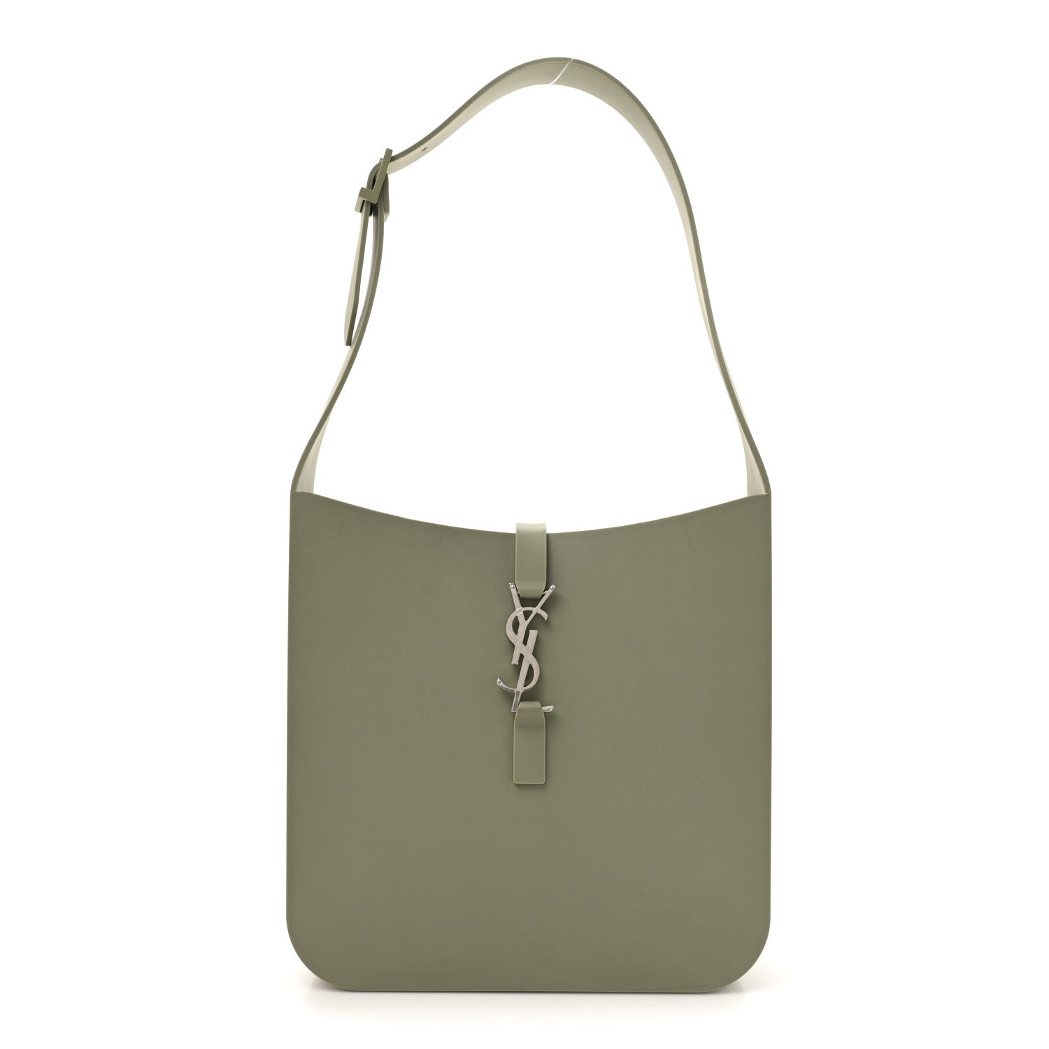 Saint Laurent Soft Rubber Small Le 5 A 7 Hobo Seagrass 1 of 9