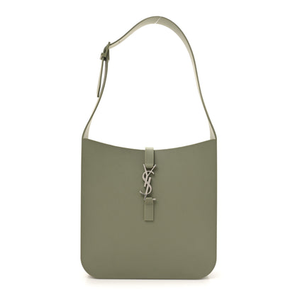 Saint Laurent Soft Rubber Small Le 5 A 7 Hobo Seagrass 1 of 9