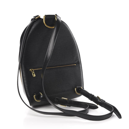 Louis Vuitton Epi Mabillon Backpack Black 2 of 8