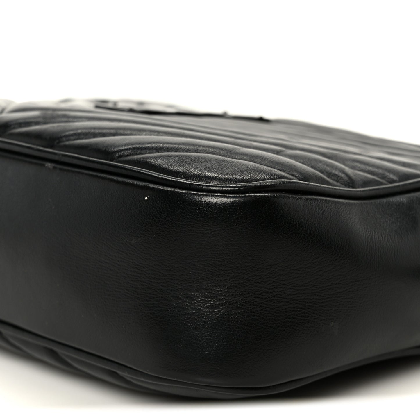 Calfskin Matelasse Monogram Monochrome Lou Camera Bag Black