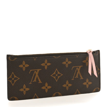 Louis Vuitton Monogram Josephine Wallet Zippered Insert Rose Ballerine 3 of 8