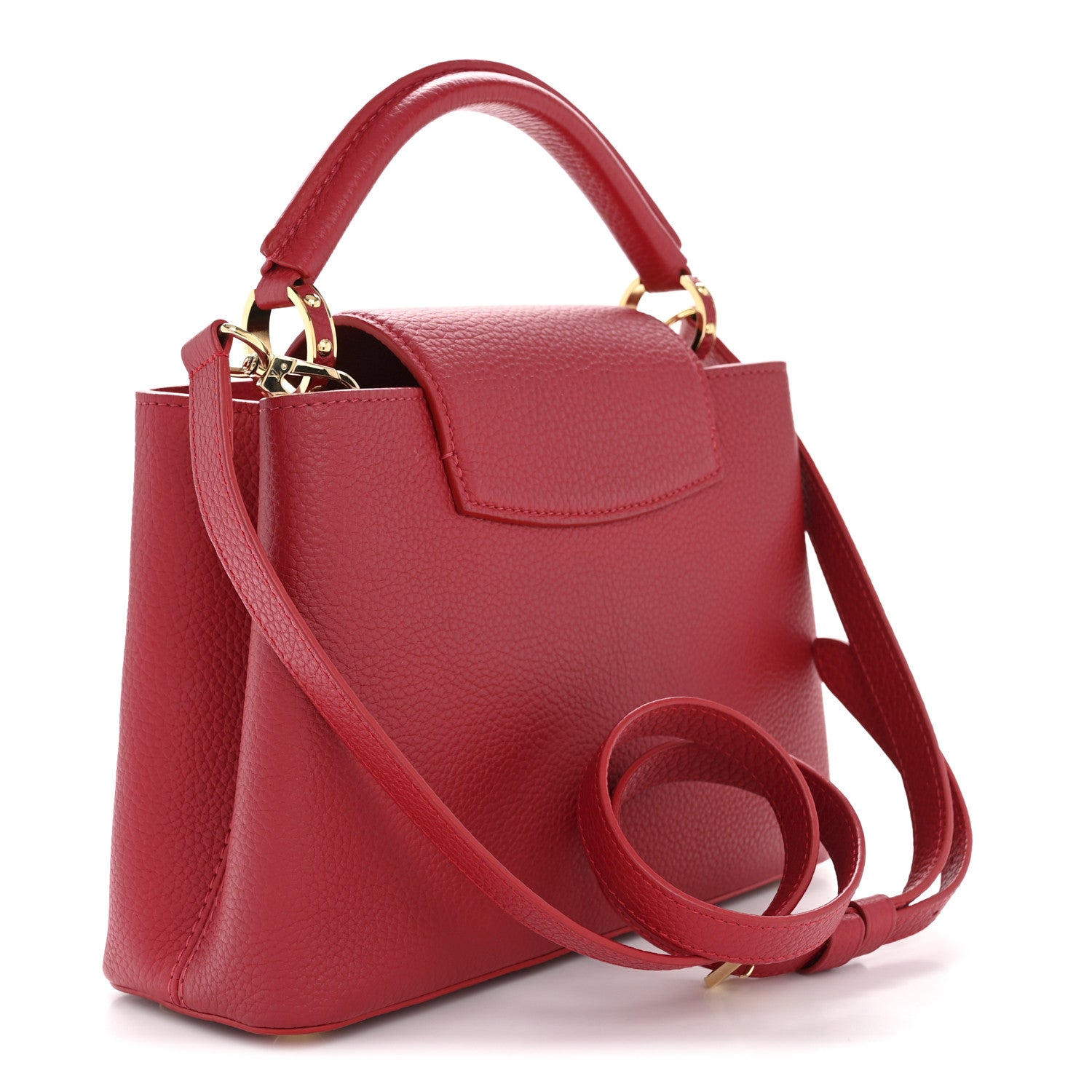 Louis Vuitton Taurillon Capucines BB Scarlet Red 3 of 12