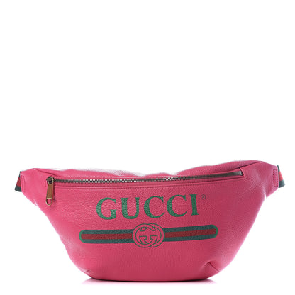 Gucci Grained Calfskin Logo Belt Bag Pink 1 of 10