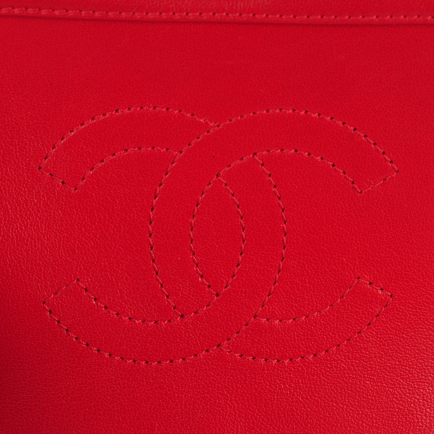 Iridescent Sheepskin Quilted Small Vintage Mademoiselle Flap Red