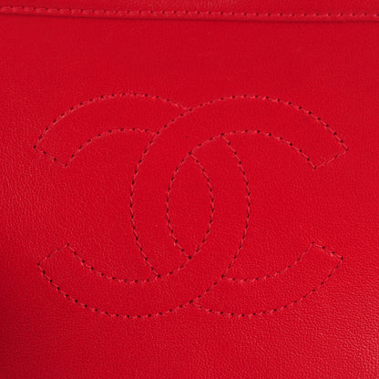 Chanel Iridescent Sheepskin Quilted Small Vintage Mademoiselle Flap Red 6 of 9