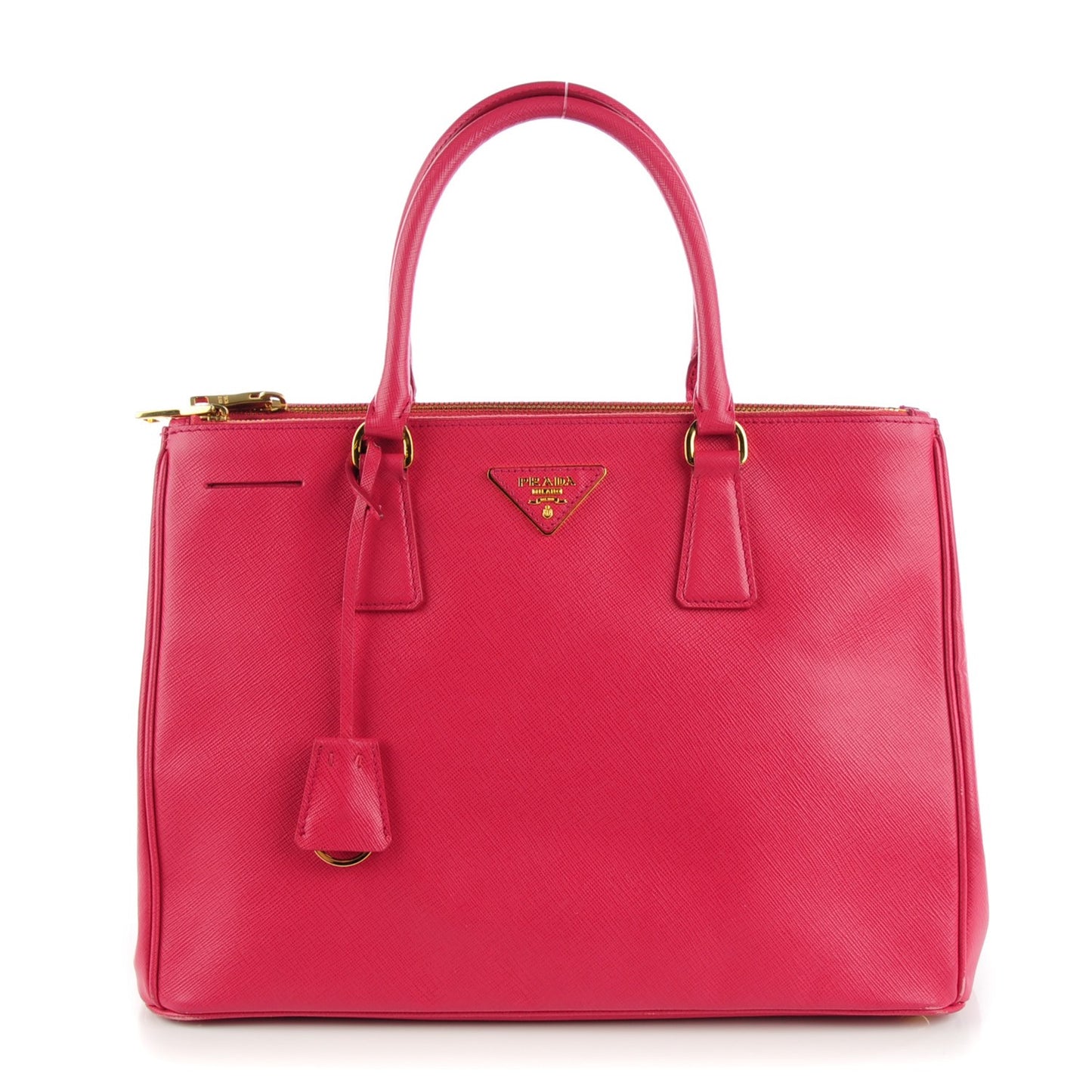 Saffiano Large Galleria Double Zip Tote Fuxia