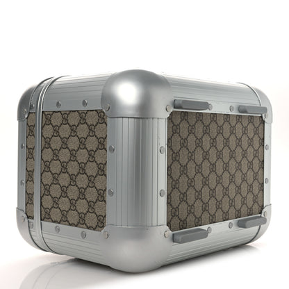 Gucci GG Supreme Monogram Aluminum Porter Beauty Case Silver 5 of 16