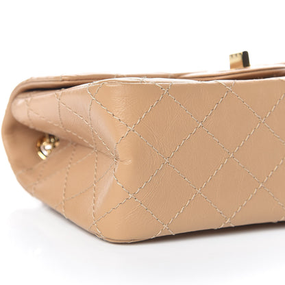 Chanel Aged Calfskin Quilted 2.55 Reissue Mini Flap Beige 9 of 11