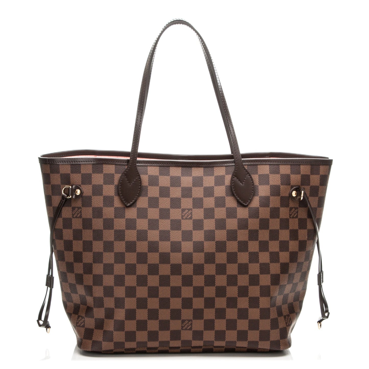 Damier Ebene Neo Neverfull MM Rose Ballerine