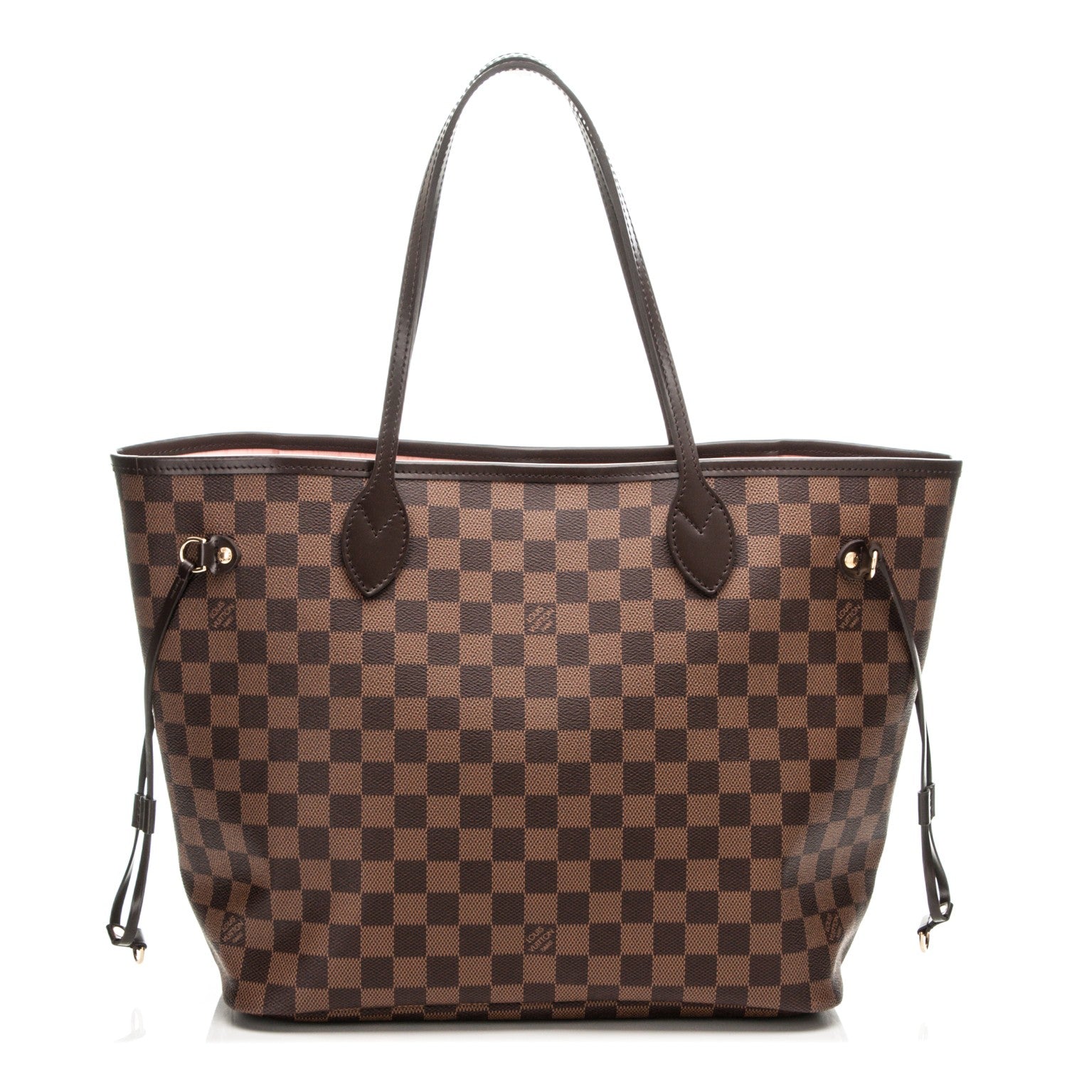 Louis Vuitton Damier Ebene Neo Neverfull MM Rose Ballerine 1 of 6
