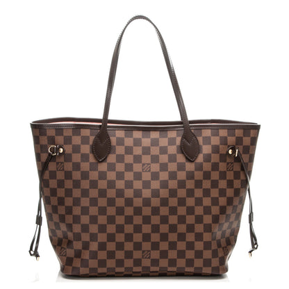 Louis Vuitton Damier Ebene Neo Neverfull MM Rose Ballerine 1 of 6