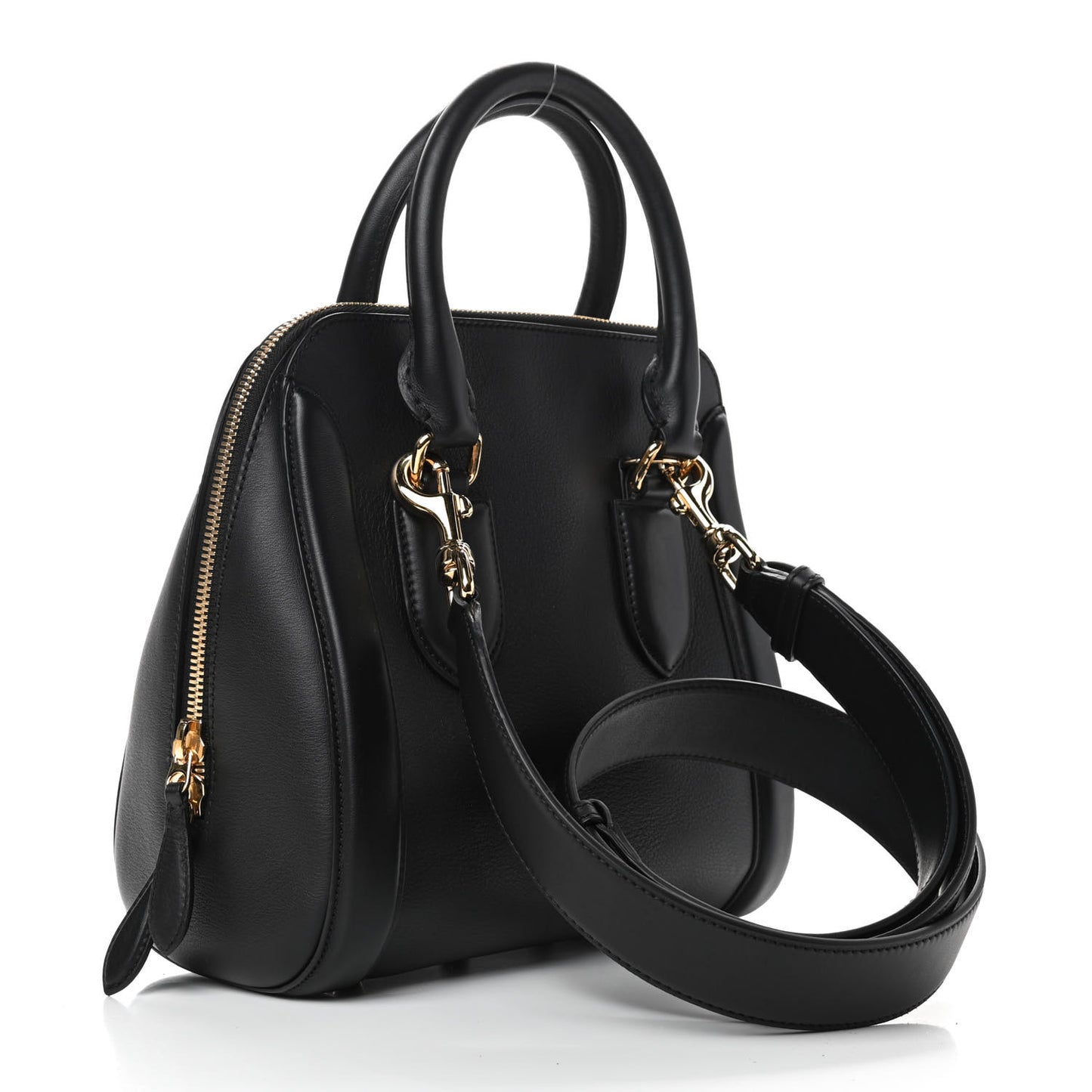Calfskin Heroine Handbag Black