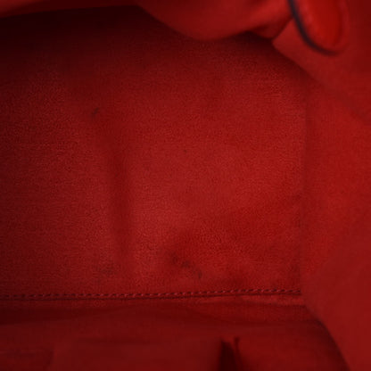 Celine Drummed Calfskin Mini Luggage Coquelicot 8 of 13
