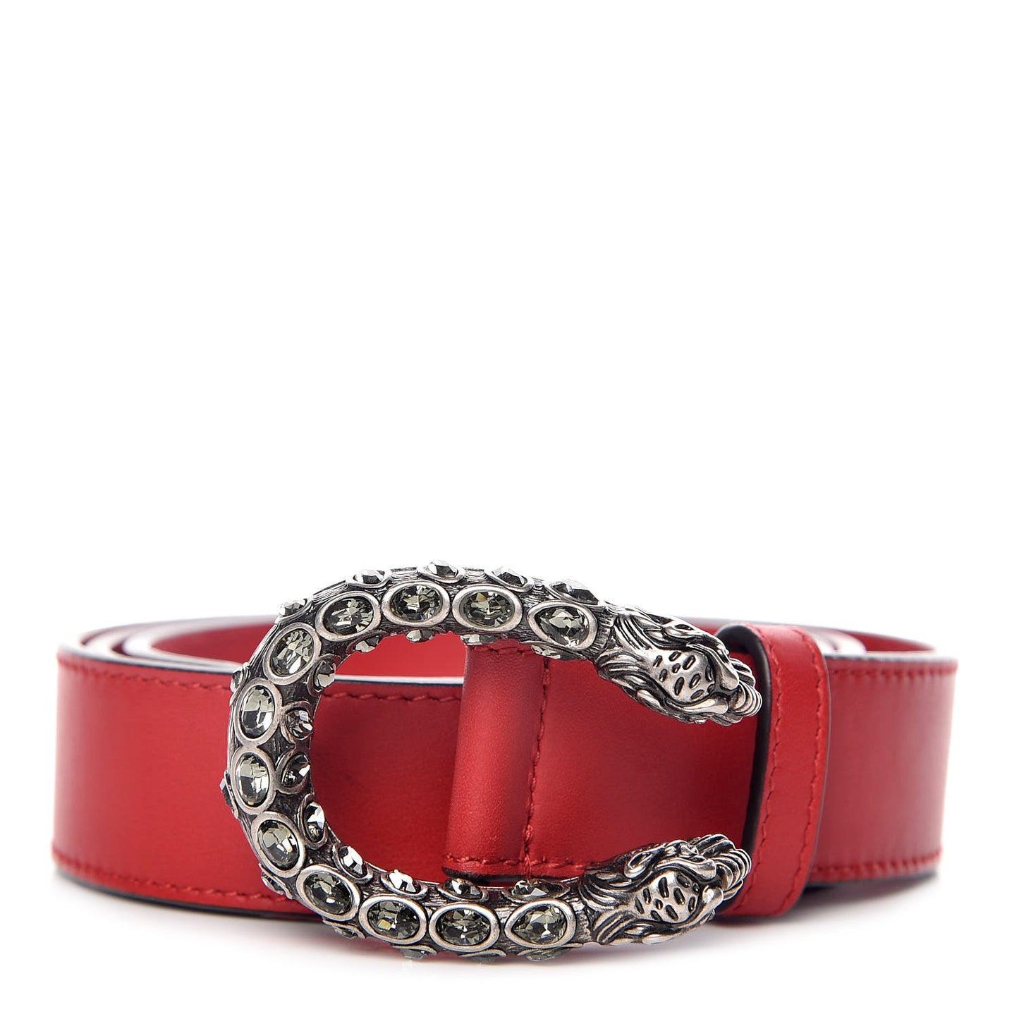 Moon Calfskin Crystal Dionysus 30mm Belt 85 34 Red
