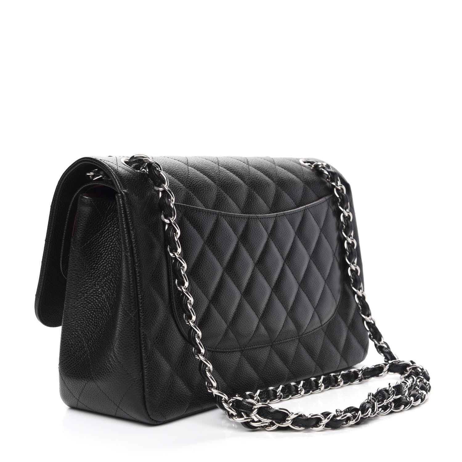 Chanel Caviar Quilted Jumbo Double Flap Black 3 of 10