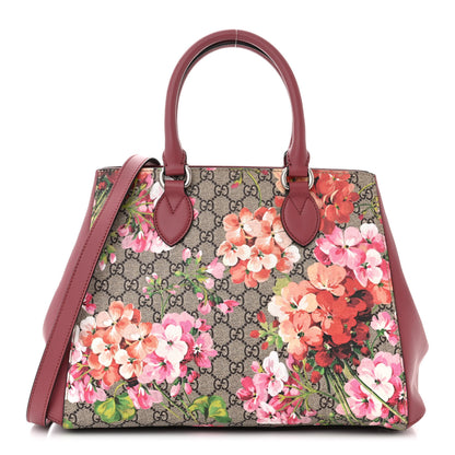 Gucci Soft GG Supreme Monogram Blooms Top Handle Bag Beige Multicolor Dry Rose 1 of 10