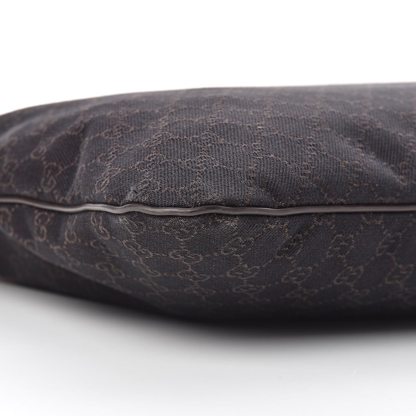 Denim Monogram Messenger Bag Dark Brown