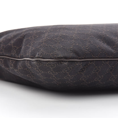 Gucci Denim Monogram Messenger Bag Dark Brown 9 of 10