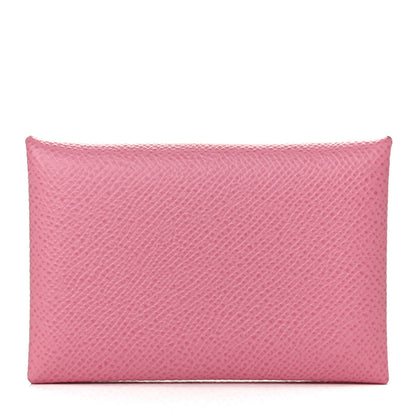 Hermes Epsom Calvi Card Case 5P Pink 1 of 9