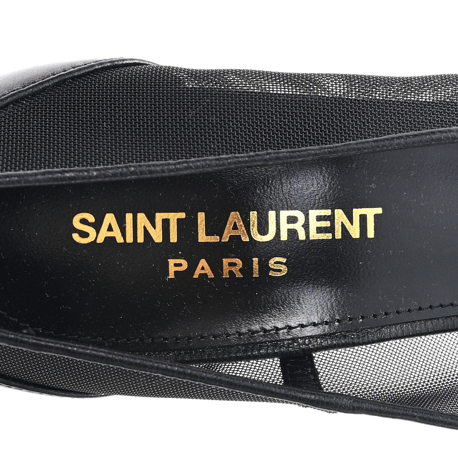Saint Laurent Mesh 105 Anja Pumps 36 Black 7 of 8