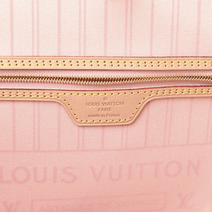 Louis Vuitton Damier Azur Neo Neverfull MM Rose Ballerine 6 of 10