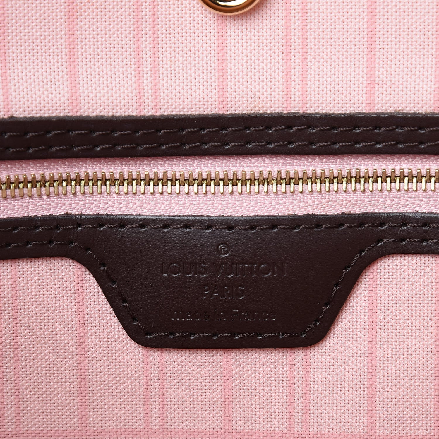 Louis Vuitton Damier Ebene Neo Neverfull MM Rose Ballerine 5 of 9