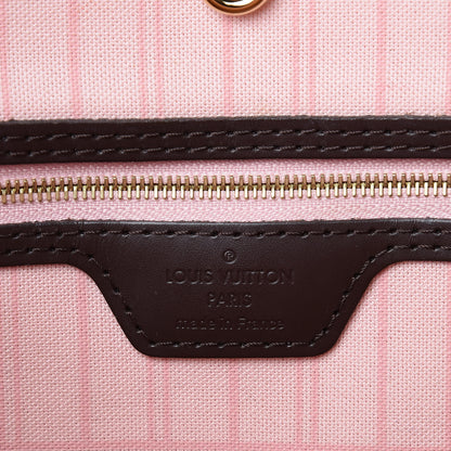 Louis Vuitton Damier Ebene Neo Neverfull MM Rose Ballerine 5 of 9