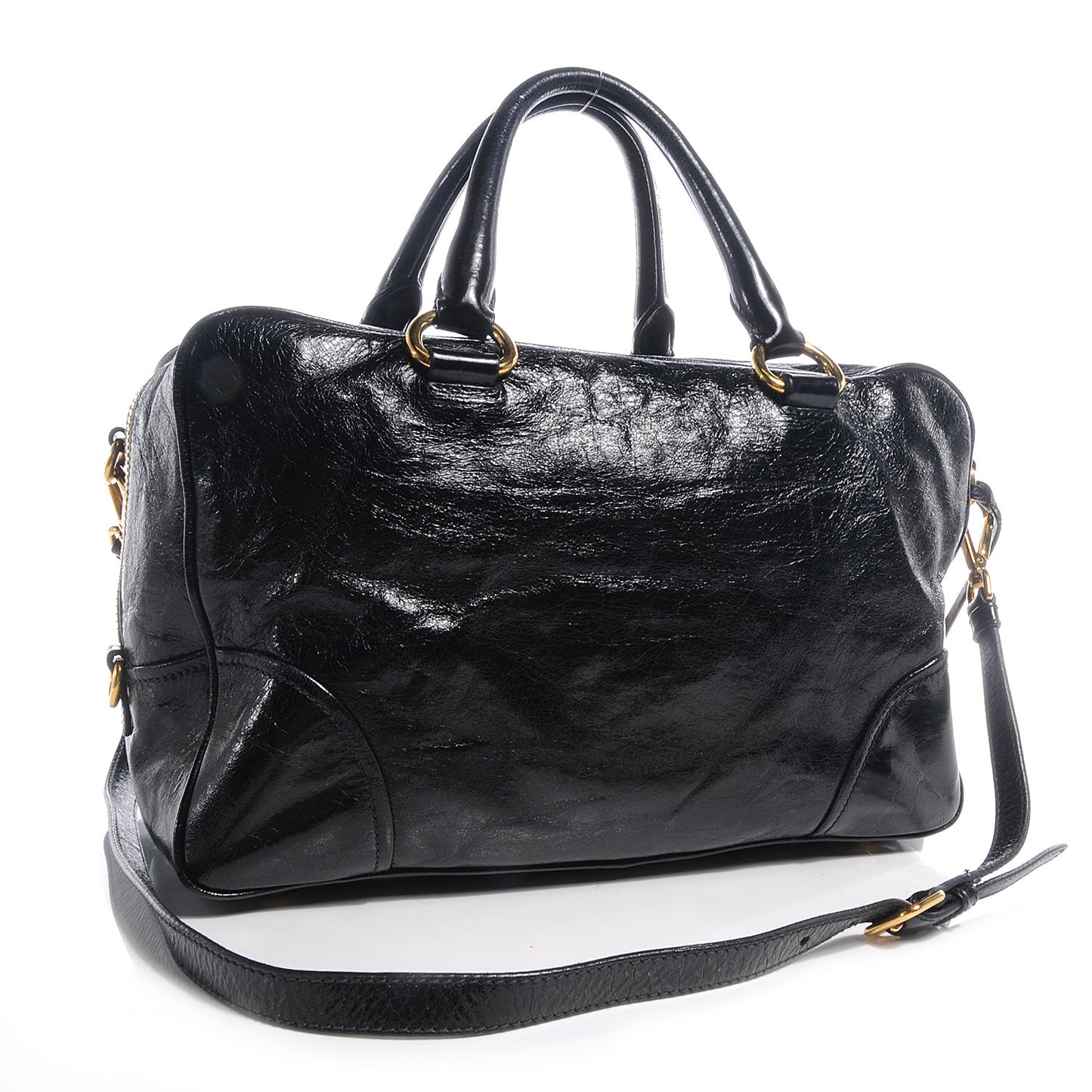 Vitello Shine Tote Nero Black