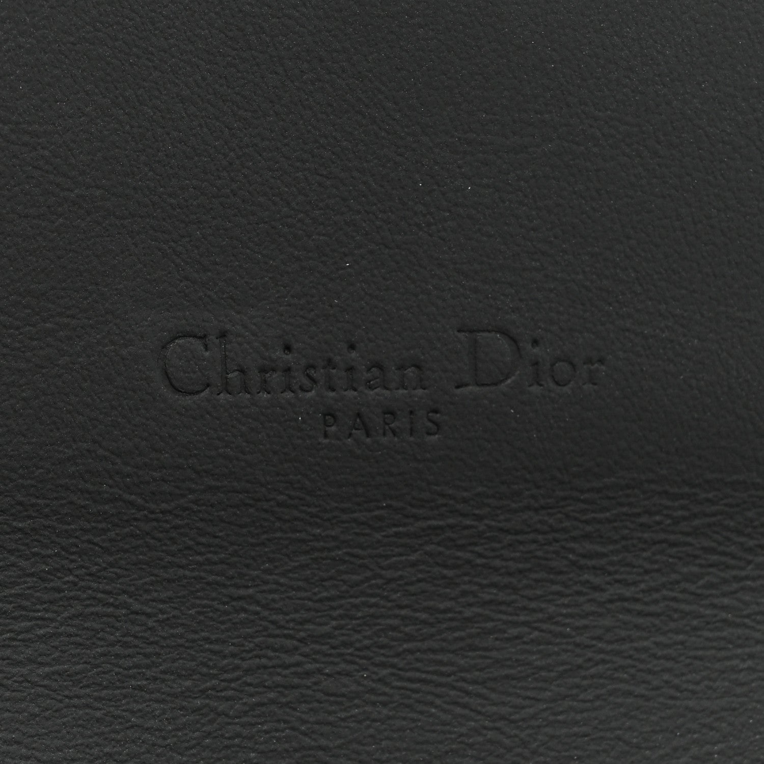 Christian Dior Ultra Matte Calfskin Saddle Chain Wallet Pouch Black 9 of 13