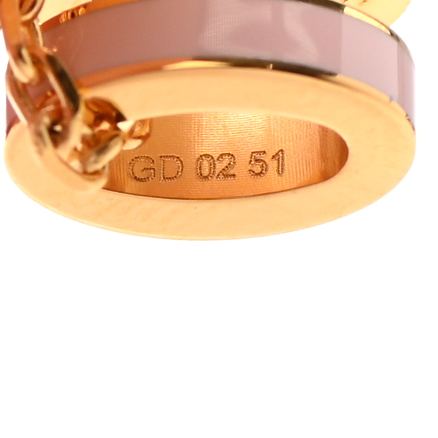 Hermes Lacquered Gold Mini Pop H Pendant Necklace Rose Dragee 5 of 6