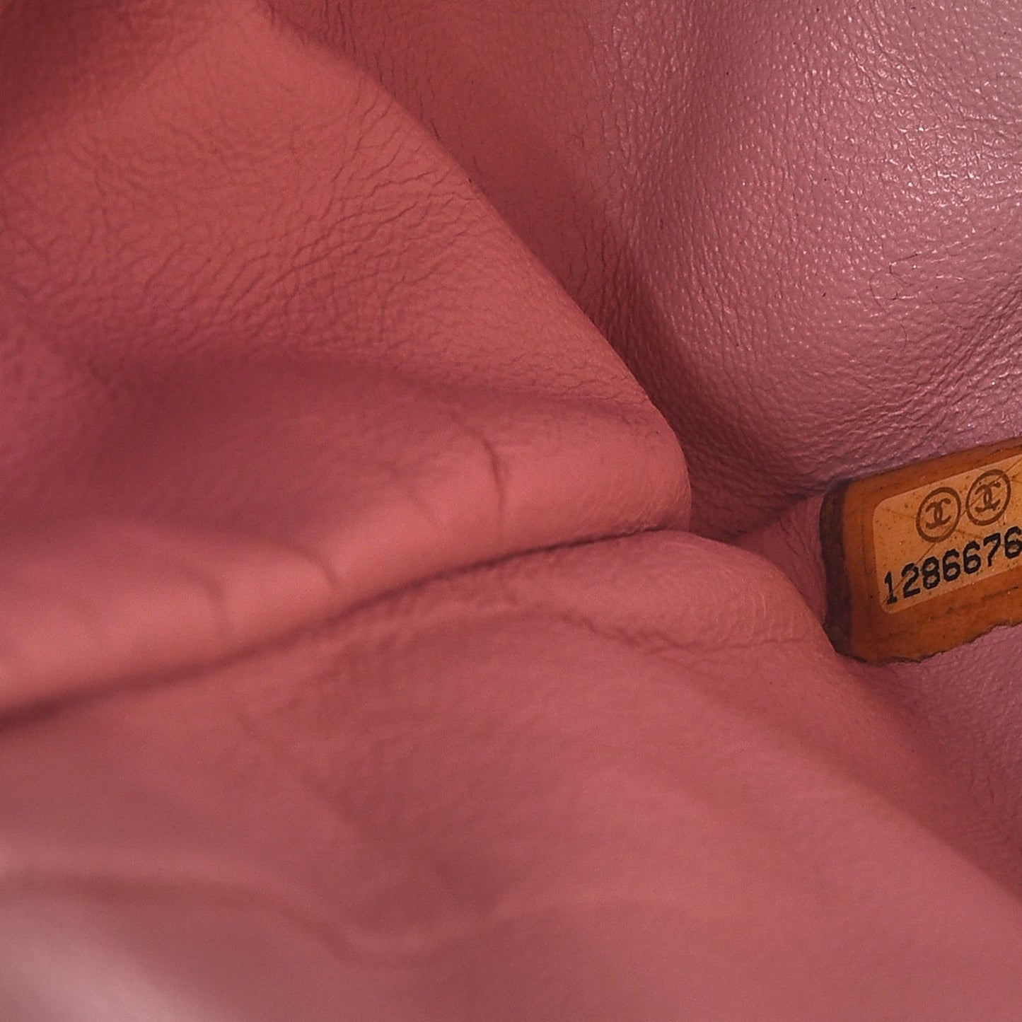 Lambskin Quilted Jumbo Single Flap Light Pink