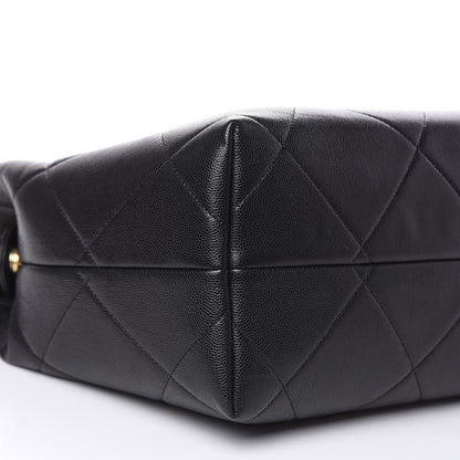 Chanel Caviar Quilted Large A Real Catch Shopping Bag Black 8 of 10