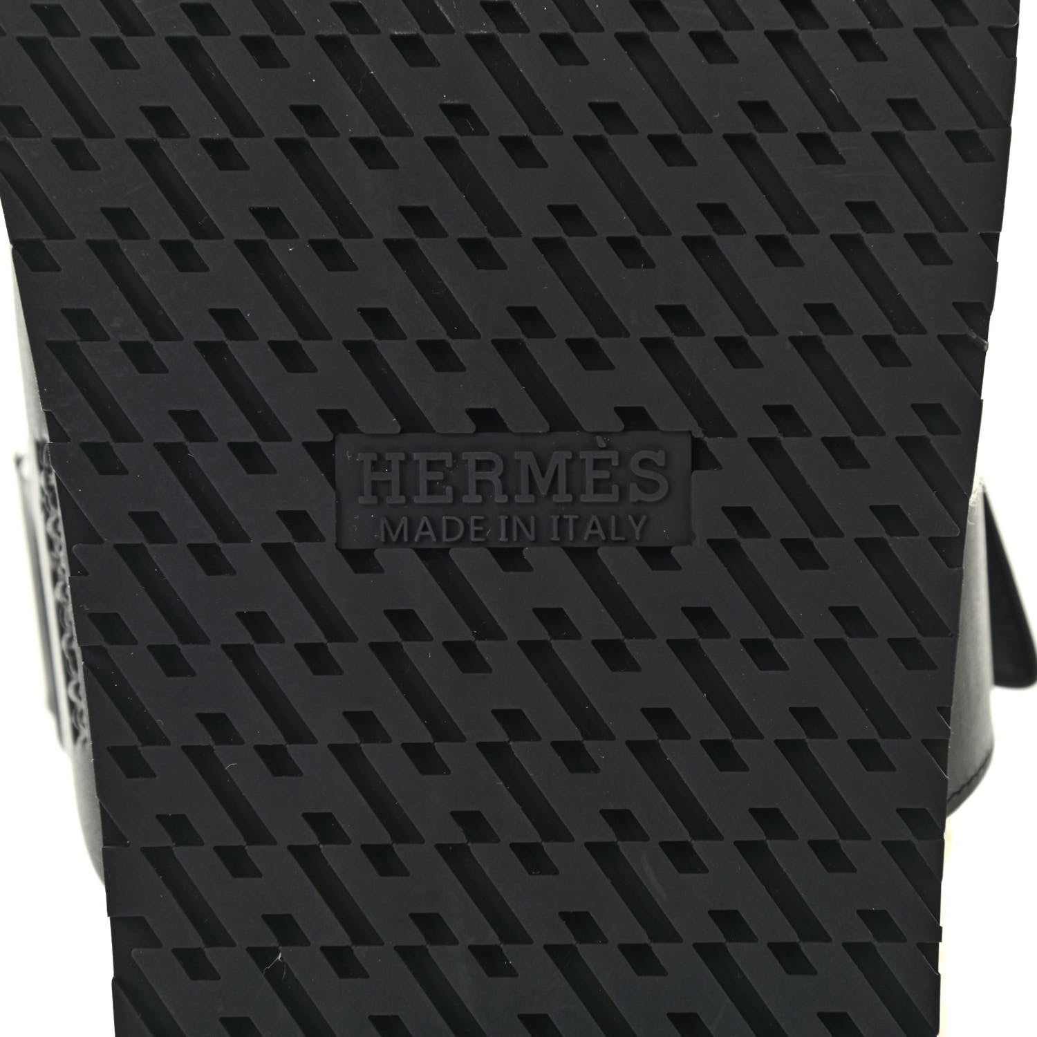 Hermes Veau Indios Woolskin Mens Chypre Sandals 41 Black Ecru 7 of 8