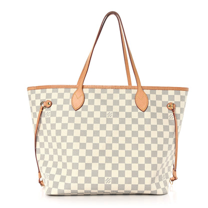 Louis Vuitton Damier Azur Neo Neverfull MM Rose Ballerine 1 of 9