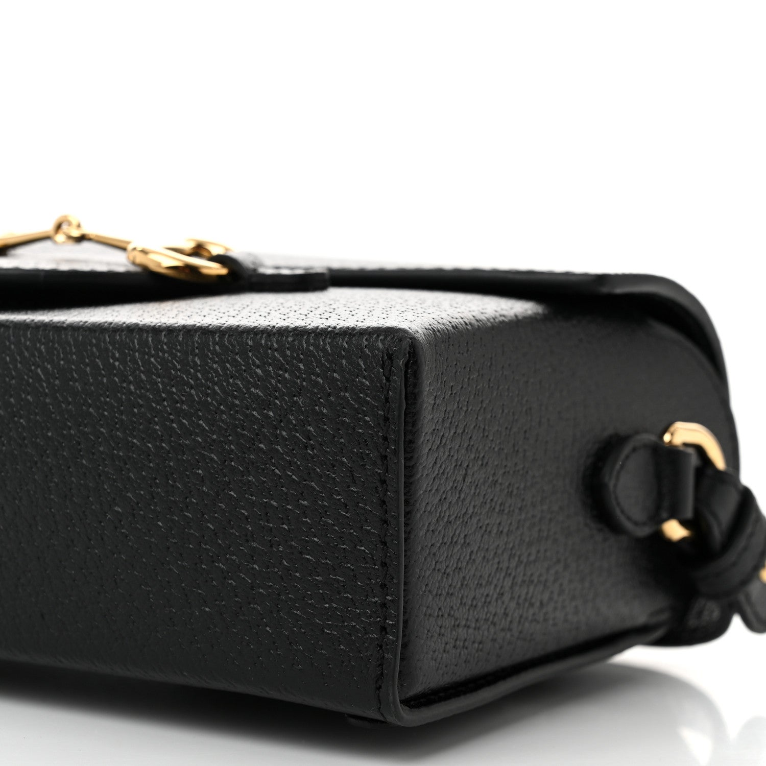 Gucci Calfskin Horsebit 1955 Shoulder Bag Black 10 of 11