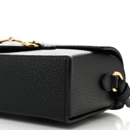 Gucci Calfskin Horsebit 1955 Shoulder Bag Black 10 of 11