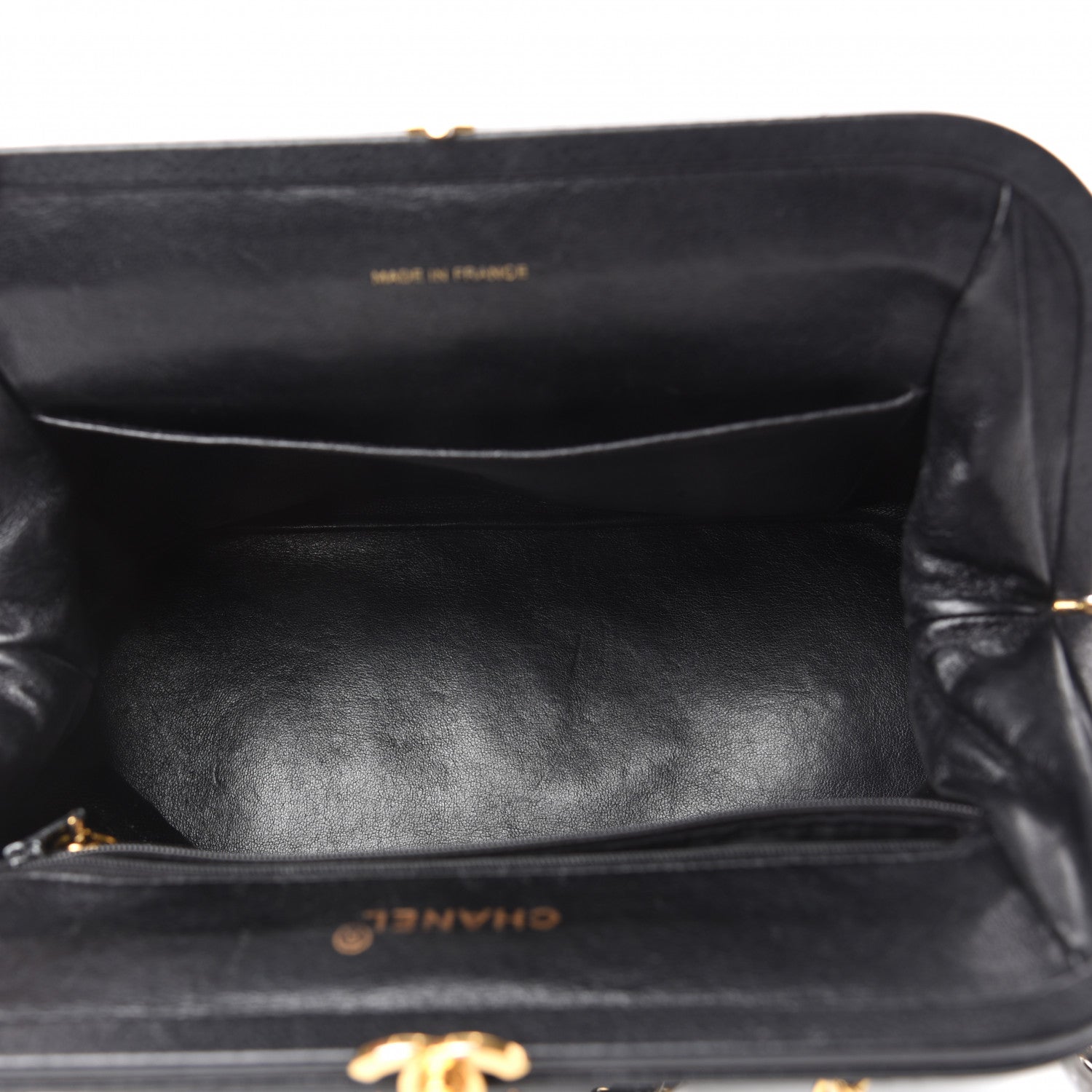 Chanel Caviar Quilted Frame Shoulder Bag Black 5 of 11